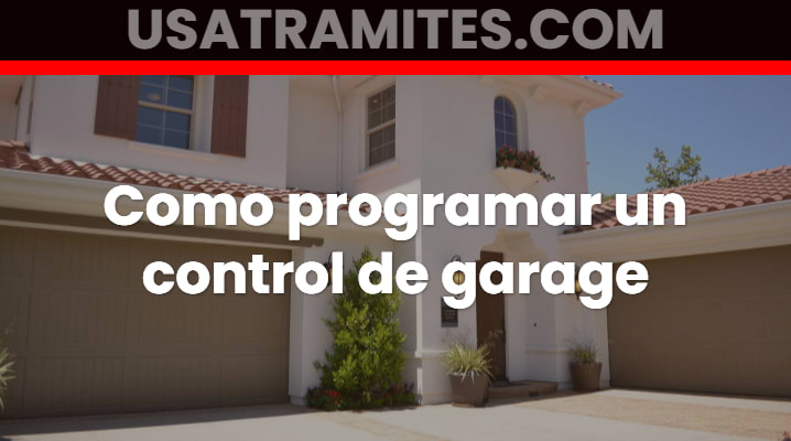 Como programar un control de garage